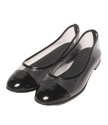 CHANEL ローヒールパンプス バレーシューズ スケルトン レディース SIZE 38 シャネル