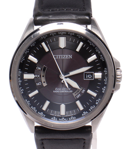 CITIZEN 腕時計 ソーラー電波 ブラック H145-S073545 メンズ シチズン