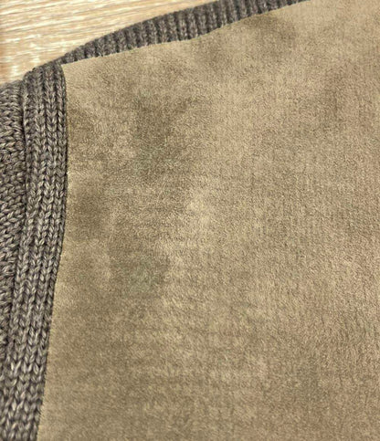 BOTTEGA VENETA スウェード切替ニットブルゾン 445871 VDJT1 メンズ SIZE 48 (L) ボッテガ・ヴェネタ