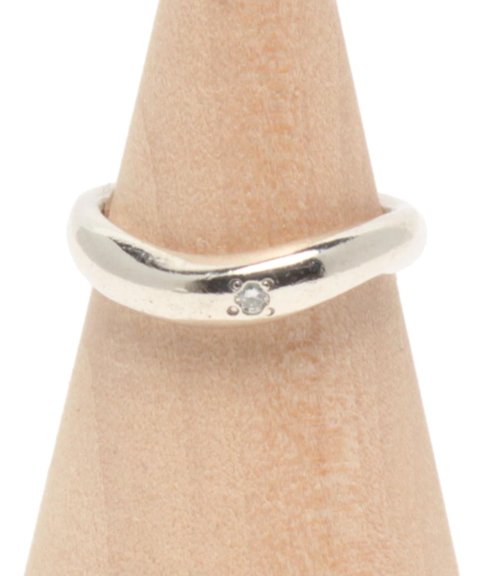 TAKE-UP リング 指輪 SV ダイヤ 0.025ct レディース SIZE 8号 テイクアップ