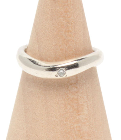 TAKE-UP リング 指輪 SV ダイヤ 0.025ct レディース SIZE 8号 テイクアップ