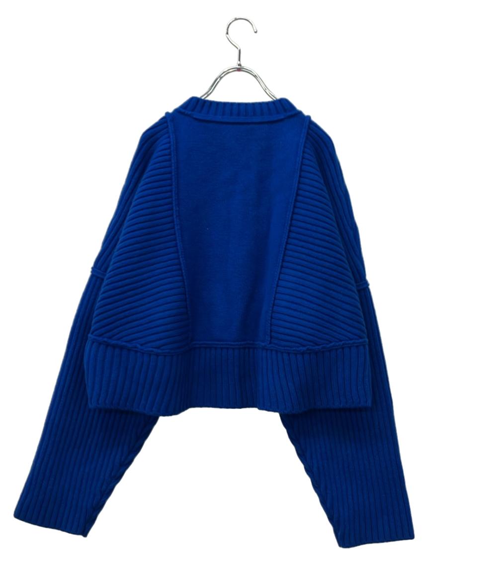 ENFOLD カーディガン 長袖 ウールリブショート 22AW 300FS270-0460 レディース SIZE 38 (M) エンフォルド