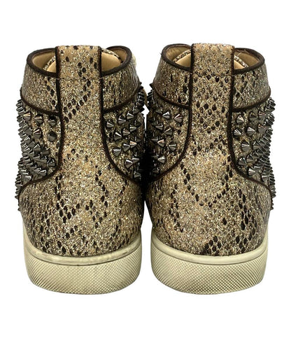 クリスチャンルブタン ハイカットスニーカー スタッズ グリッターラメ メンズ SIZE 43 (XL) Christian Louboutin