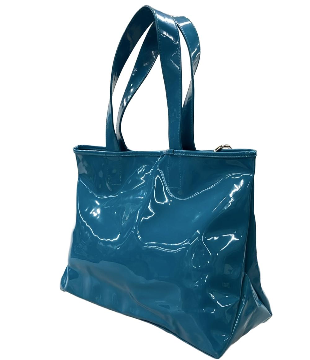 SEE BY CHLOE トートバッグ ショルダーバッグ 肩掛け エナメル ターコイズ レディース シーバイクロエ