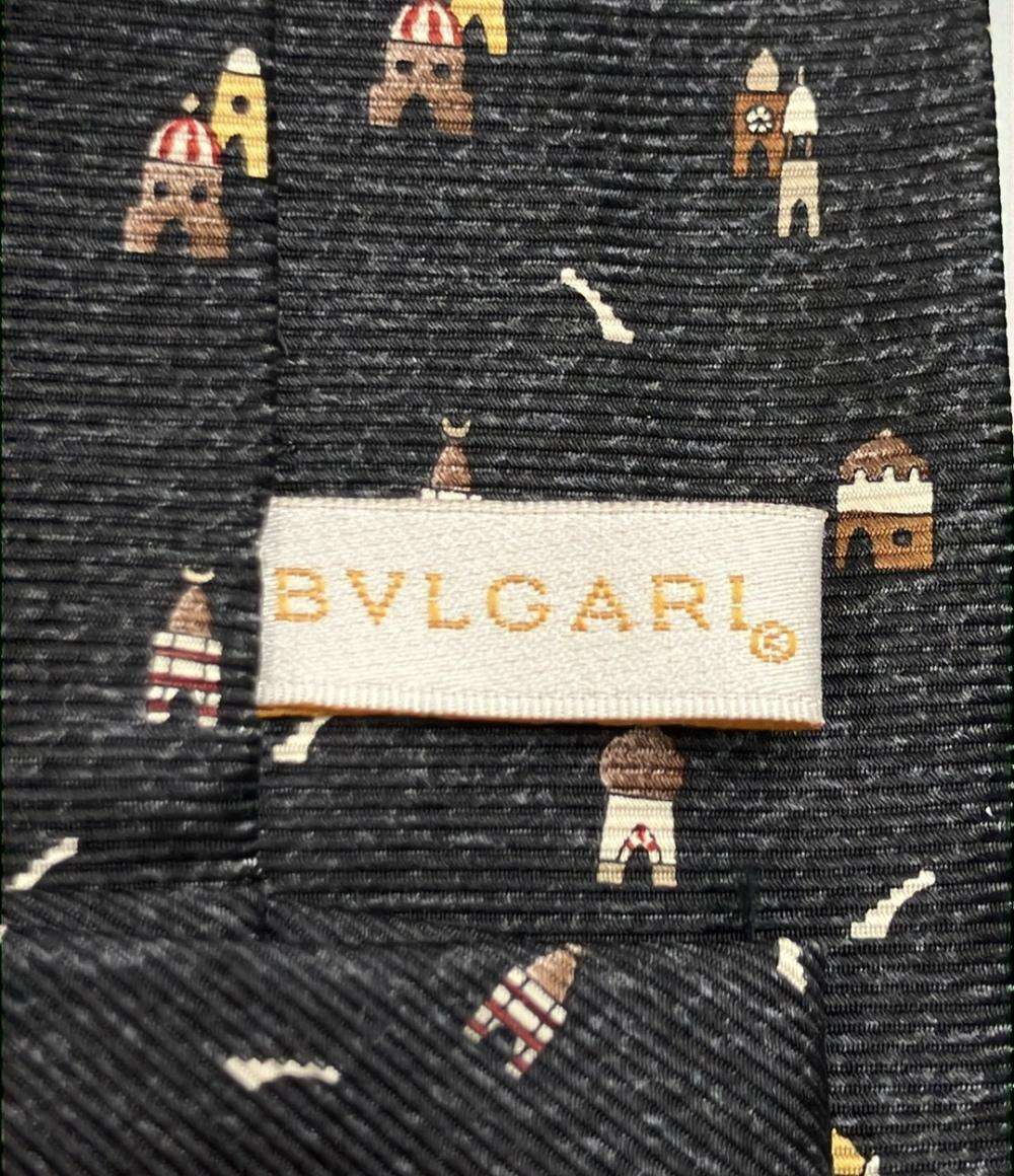 BVLGARI ネクタイ シルク100% メンズ ブルガリ