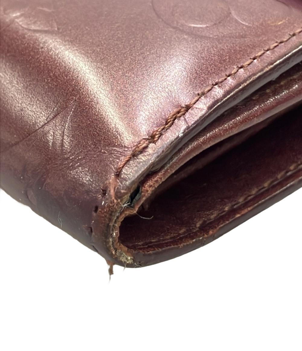 LOUIS VUITTON Wホック 三つ折り財布 モノグラムマット ポルトモネ