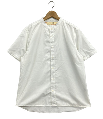 ナノユニバース 半袖シャツ スタンダードバンドカラーシャツ メンズ SIZE M (M) nano universe