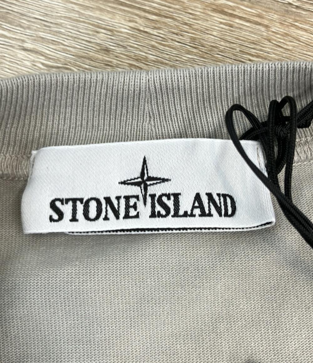 美品 STONE ISLAND 長袖Tシャツ STONE ISLAND ガーメントダイ  24aw タグ付き 811563750 メンズ SIZE M ストーンアイランド