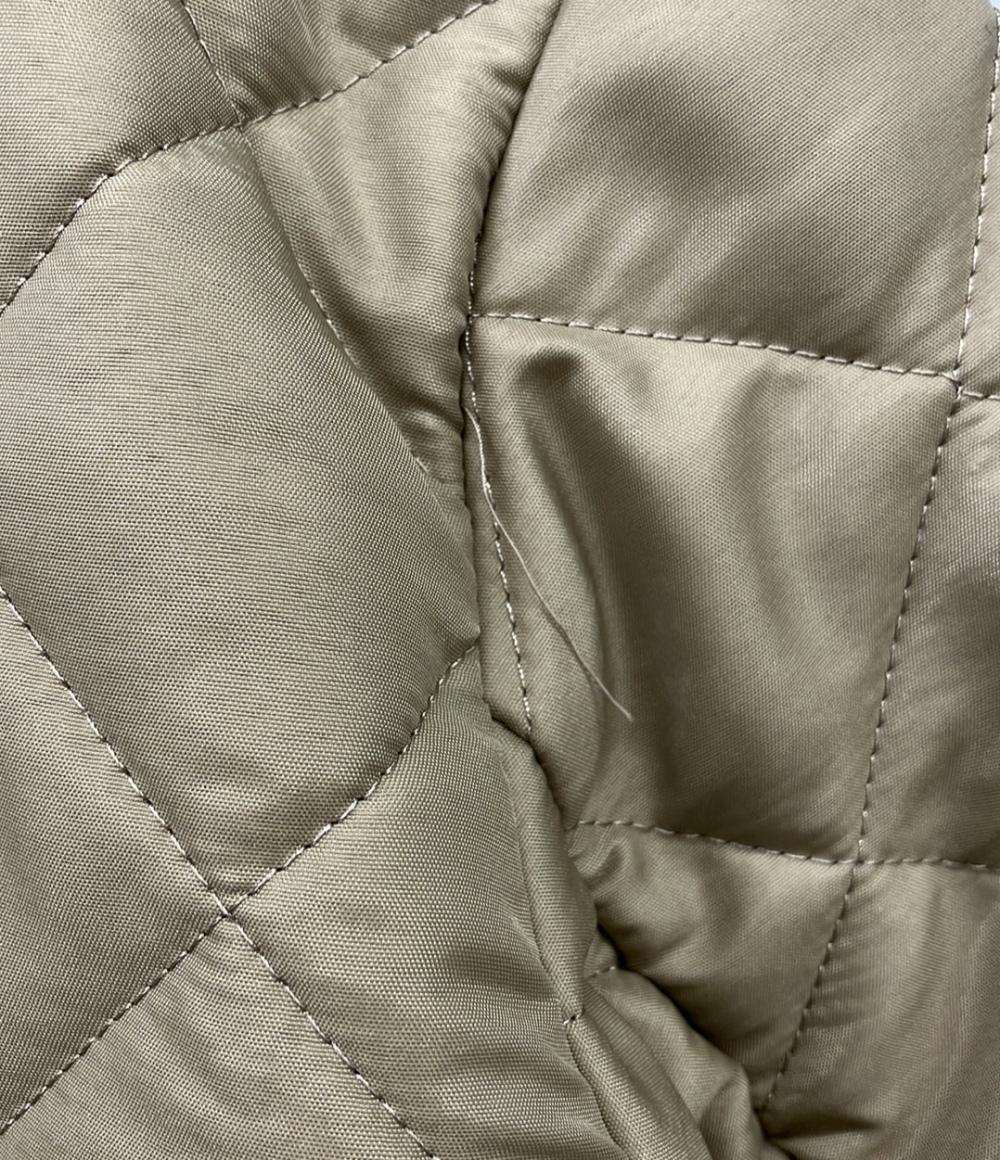 Traditional Weatherwear nano universe コート キルティング  ノーカラー シルバーボタン Aライン ARKLEY LONG2 L222APQC00246AA レディース