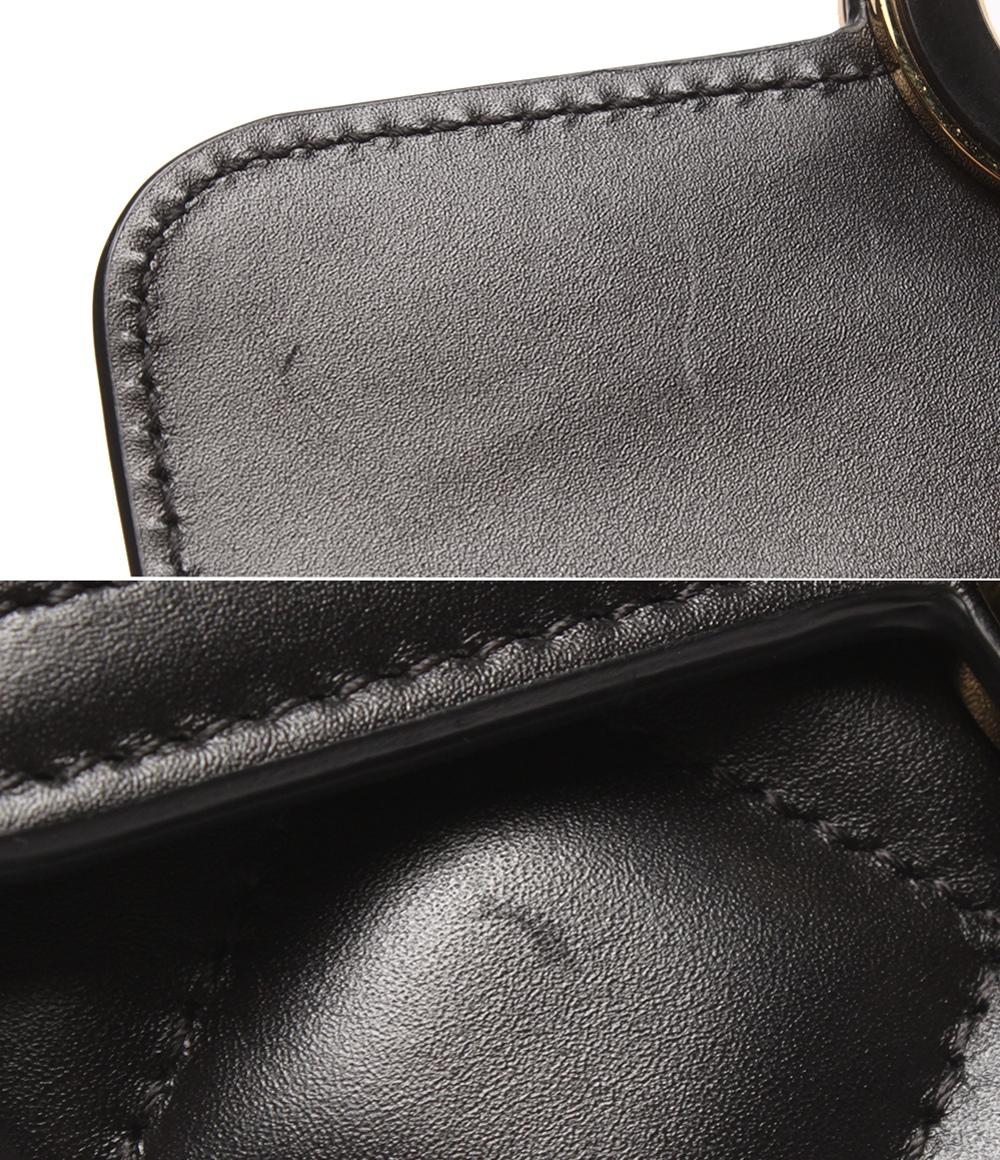 美品 GUCCI チェーンショルダーバッグ 肩掛け デコ ミニ キルティング 741457 480028 レディース グッチ