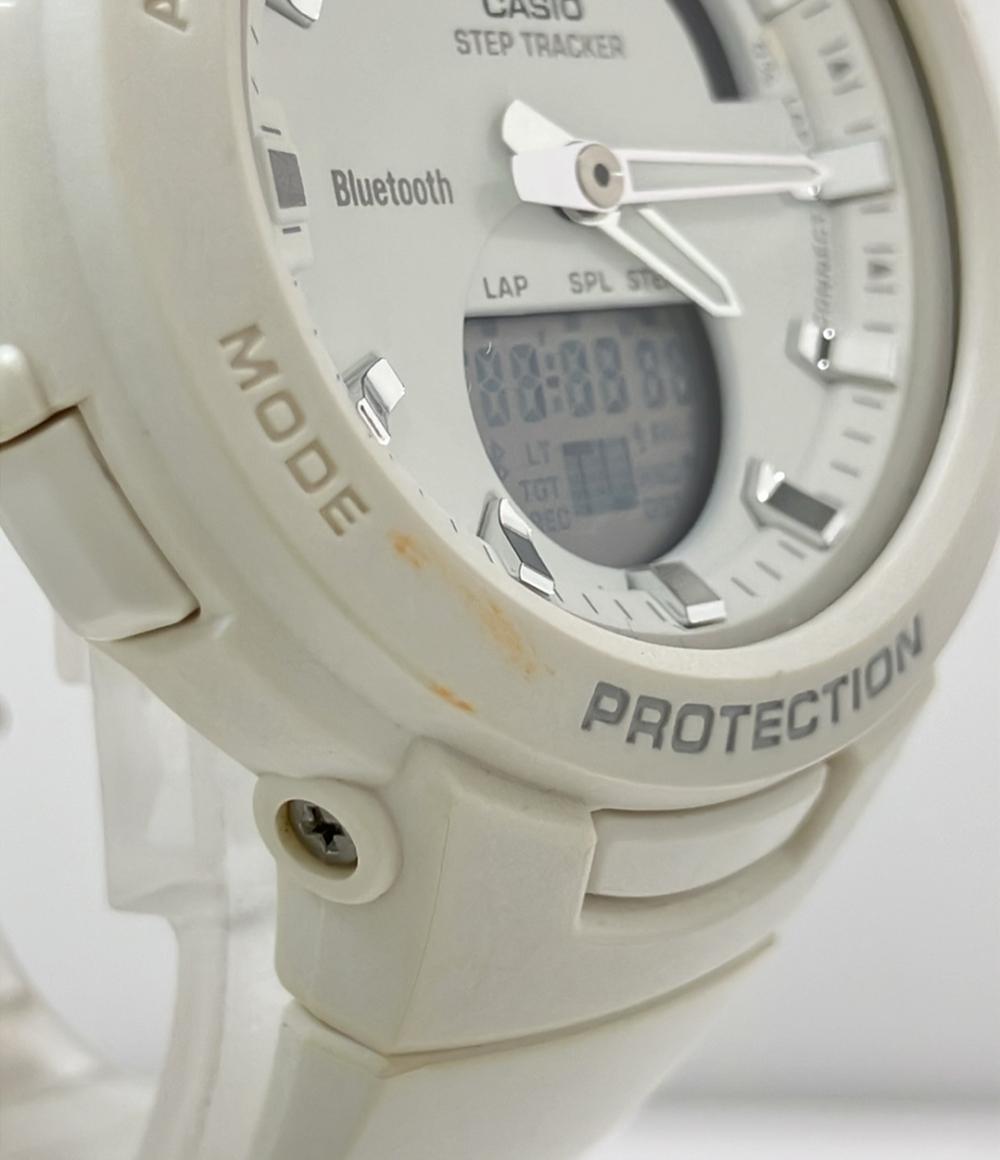 CASIO 腕時計 Bluetooth BABY-G クオーツ ホワイト BSA-B100 レディース カシオ