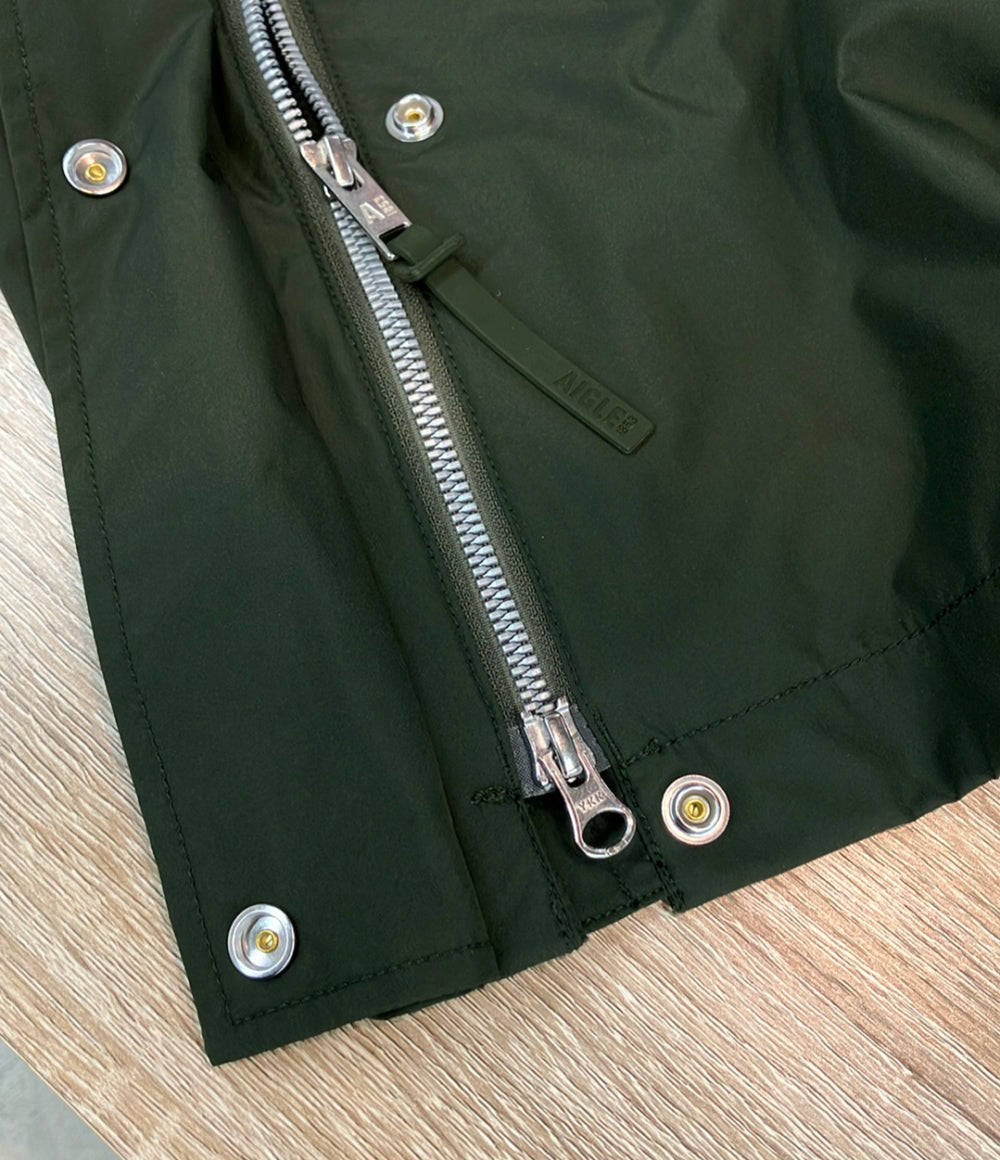 AIGLE ロングフーデッドジャケット 透湿 防水   撥水 ダブルジップ スナップボタン ZBFAG94 レディース エーグル