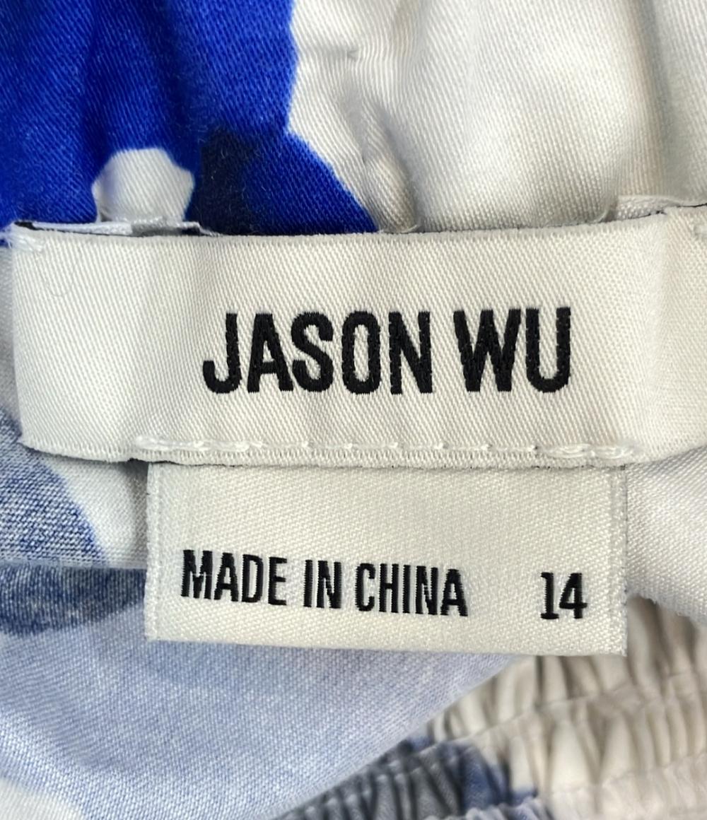 ジェイソンウー ミニスカート Jason Wu abstract-print Ruched Skirt レディース SIZE 14 (L) JASON WU