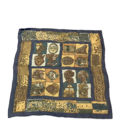 美品 エルメス スカーフ カレ45 シルク100% ペルソナ PERSONA レディース HERMES