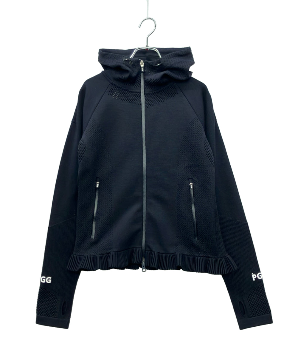 美品 PEARLY GATES ジップアップパーカー ニットパーカー レディース SIZE 1 (S) パーリーゲイツ