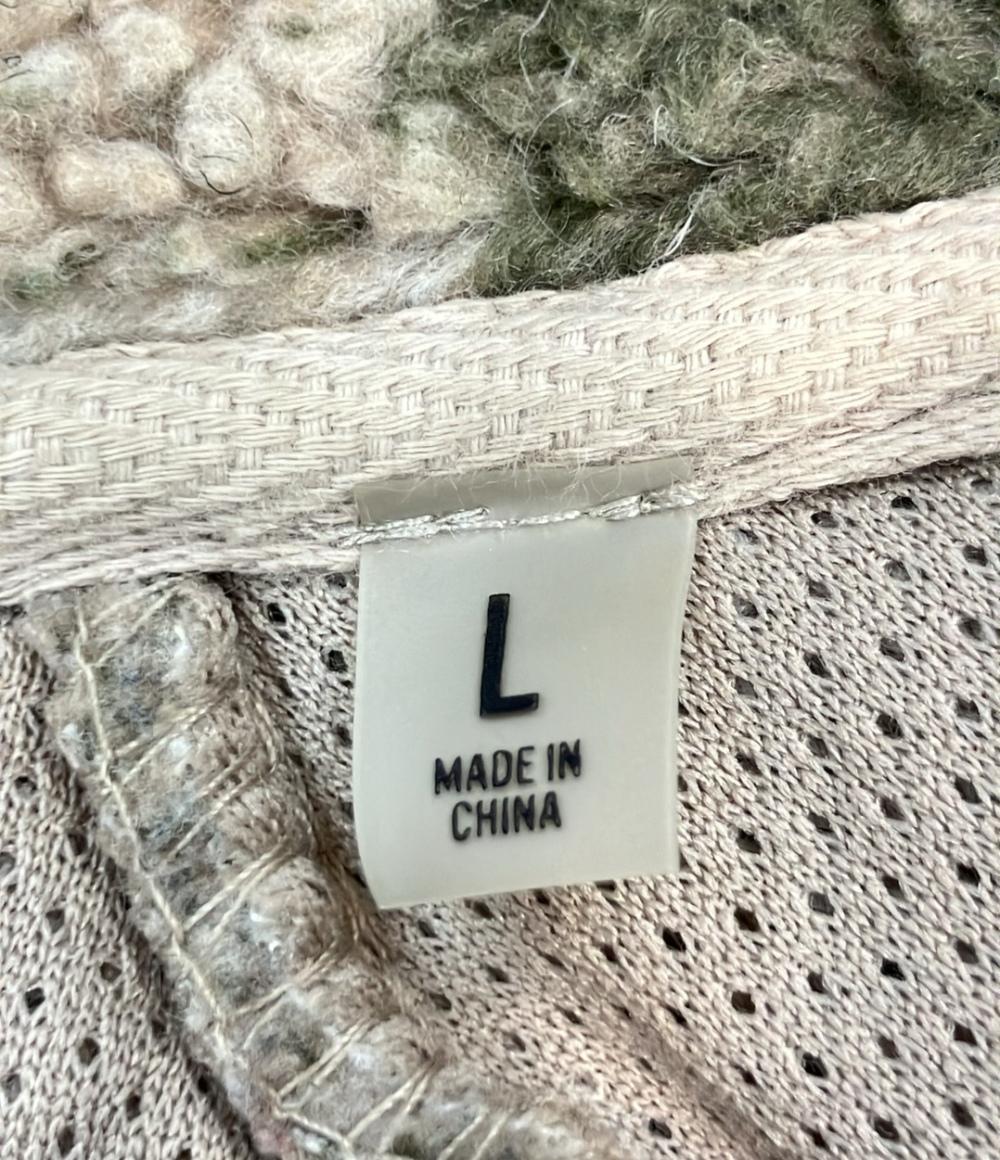 ESSENTIALS フリースジャケット カモフラ ボア メンズ SIZE L エッセンシャルズ