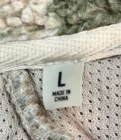 ESSENTIALS フリースジャケット カモフラ ボア メンズ SIZE L エッセンシャルズ