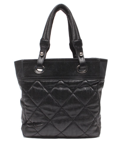 訳あり CHANEL トートバッグ シルバー金具 パリビアッツトートPM 11番台 レディース シャネル
