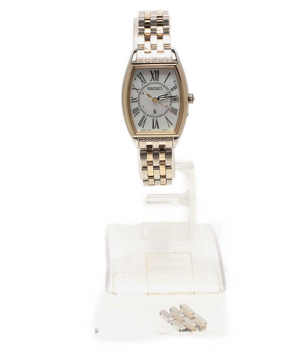SEIKO 腕時計 lk ルキア ソーラー シェル 1B32-0AR0 レディース