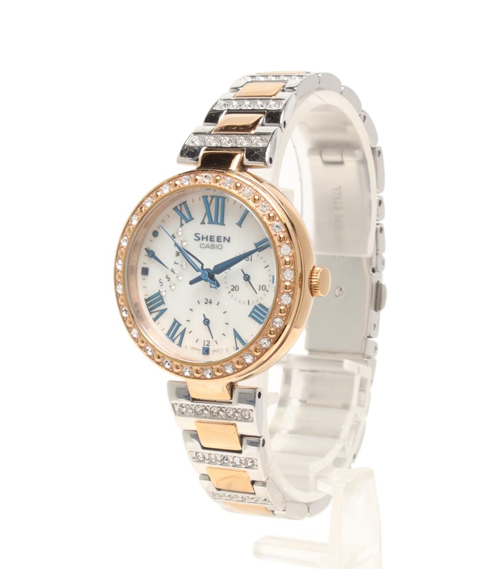 CASIO 腕時計 SHEEN シーン ソーラー シェル SHE-3043 レディース カシオ