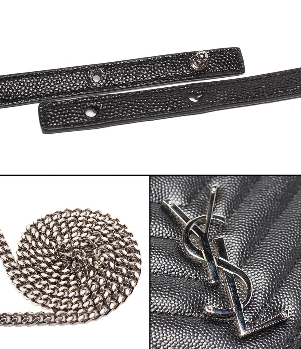 SAINT LAURENT PARIS チェーンウォレット 斜め掛け 肩掛け クラシック