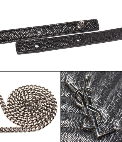 SAINT LAURENT PARIS チェーンウォレット 斜め掛け 肩掛け クラシックチェーンウォレット カサンドラ 377828 レディース サンローランパリ