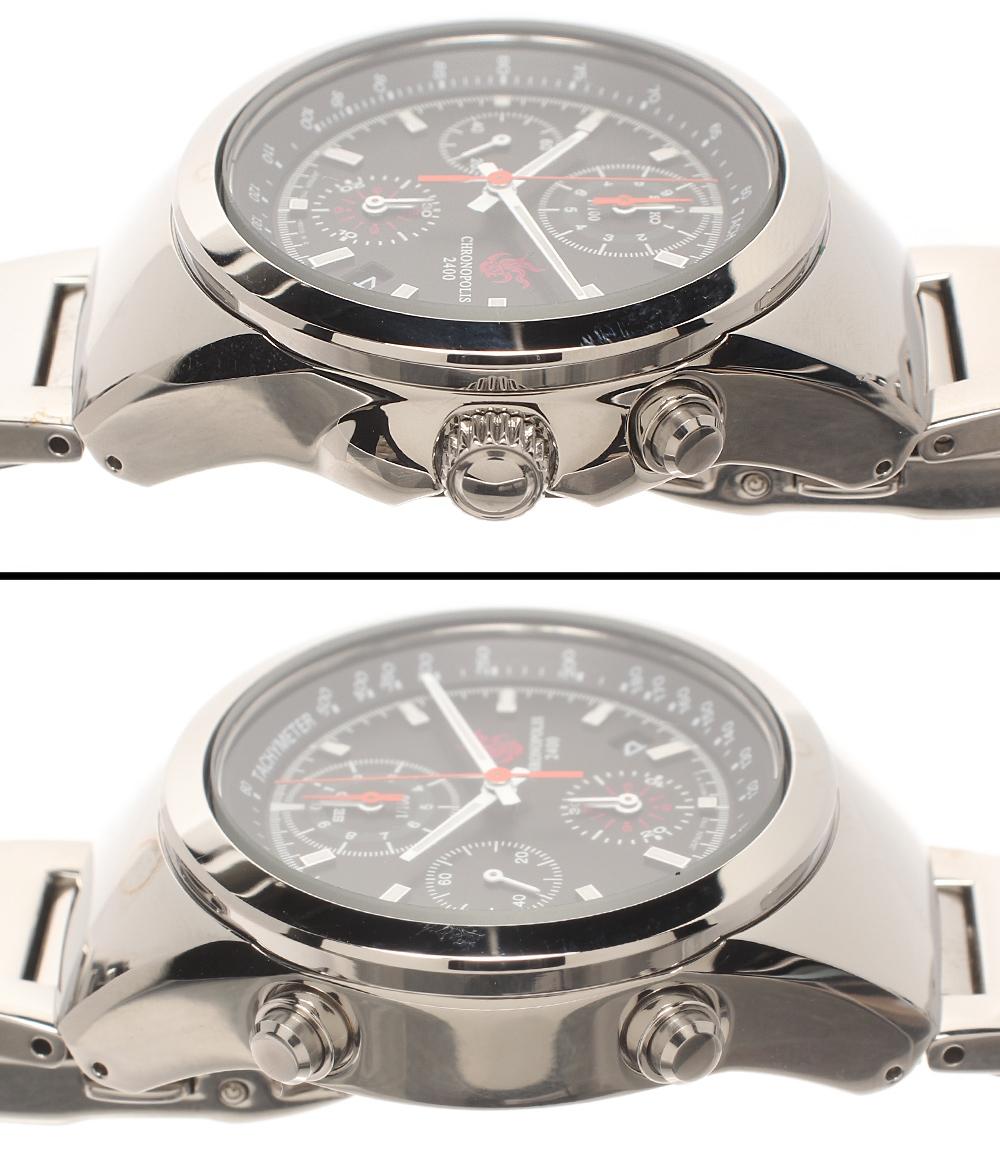 SEIKO 腕時計 クロノ・クロスコラボ クロノポリス2400 クオーツ ブラック 7T52-6000 メンズ セイコー