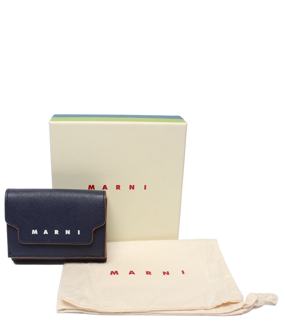 美品 MARNI 三つ折り財布 レディース マルニ