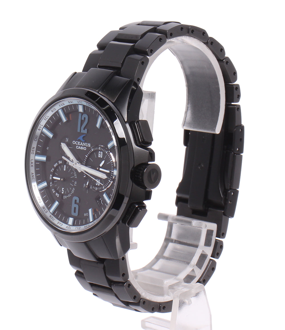 CASIO 腕時計 オシアナス OCEANUS ソーラー電波 ブラック OCW-T2000 メンズ カシオ