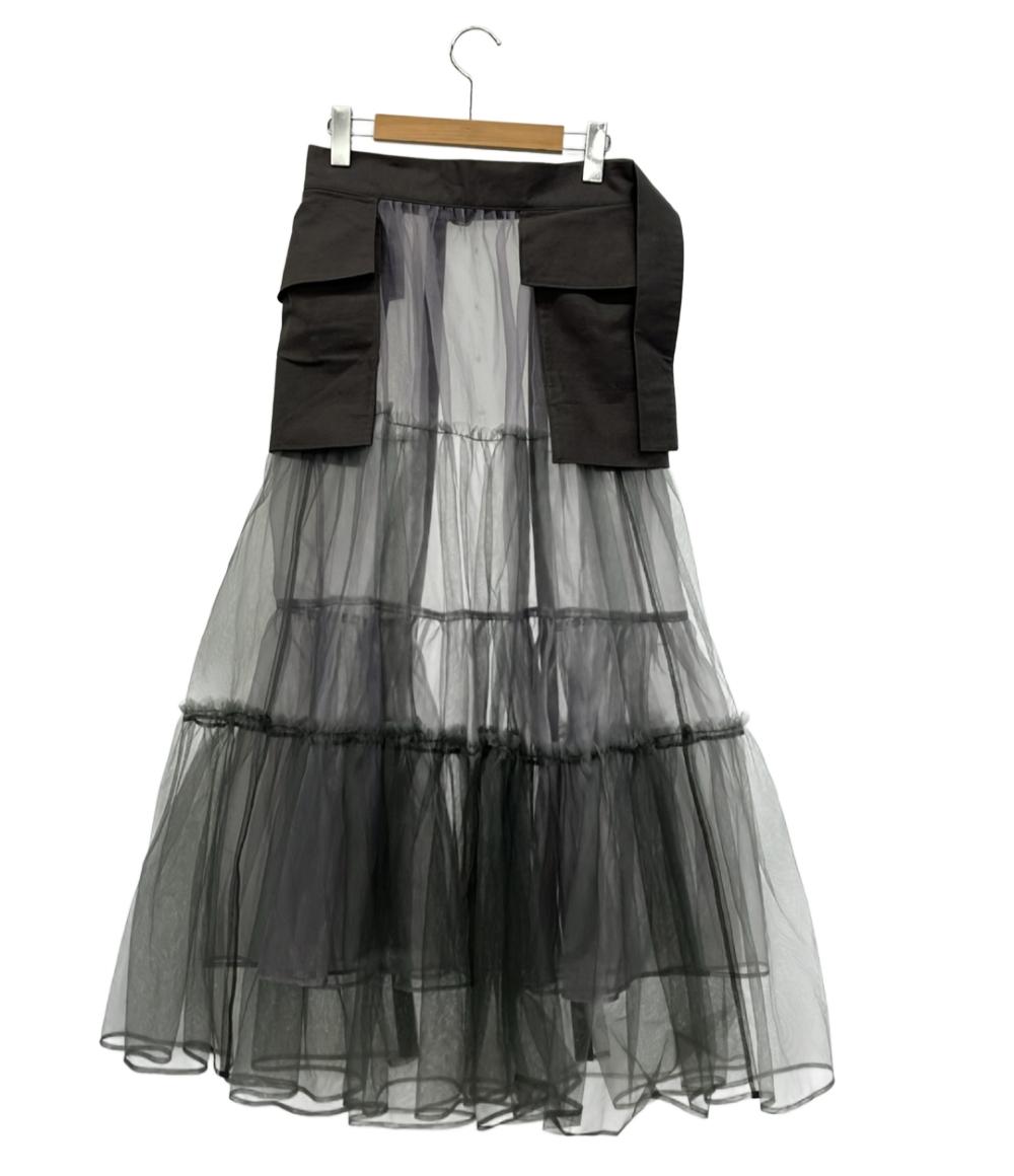 メゾンスペシャル チュールティアードベルトスカート レディース SIZE F (M) MAISON SPECIAL