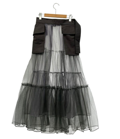 メゾンスペシャル チュールティアードベルトスカート レディース SIZE F (M) MAISON SPECIAL