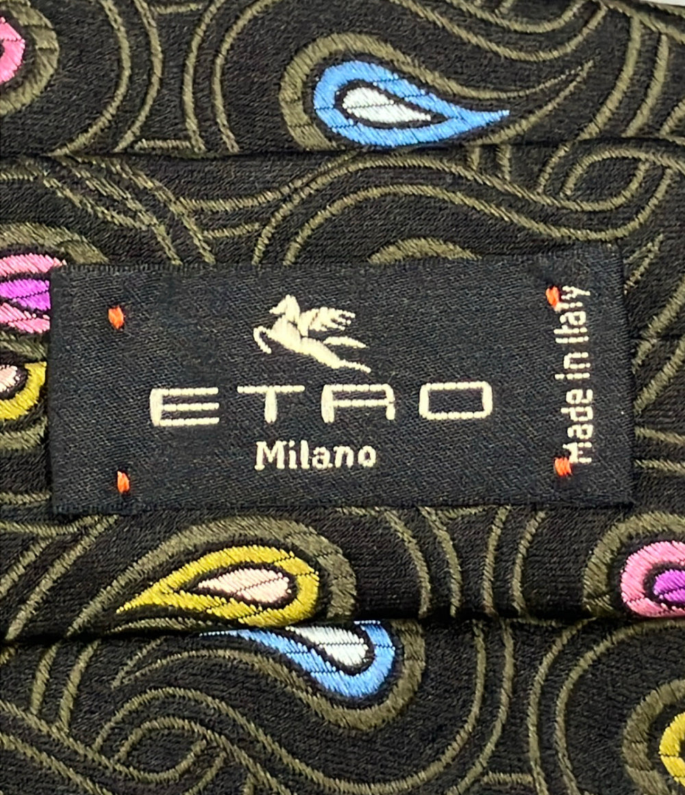 ETRO ネクタイ シルク100% ペイズリー柄 メンズ エトロ