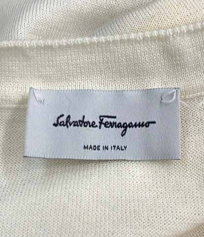Salvatore Ferragamo シルク切り替えカーディガン レディース SIZE XS サルヴァトーレフェラガモ