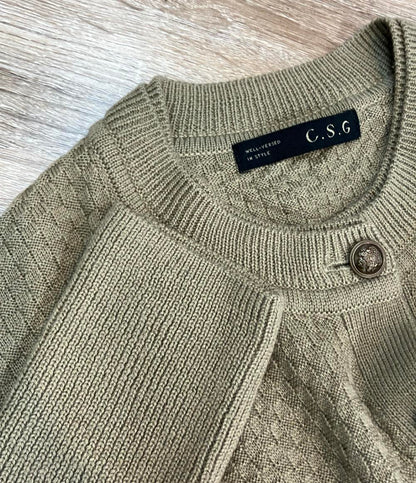 Curensology 長袖ワンピース ニット オークル CL209135ER-00 レディース SIZE F (M) カレンソロジー
