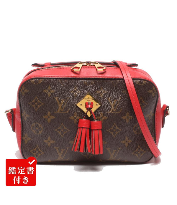 【美品】LOUIS VUITTON ルイヴィトン モノグラム 箱・保存袋付 LOUIS VUITTON ショルダーバッグ 肩掛け サントンジュ モノグラム