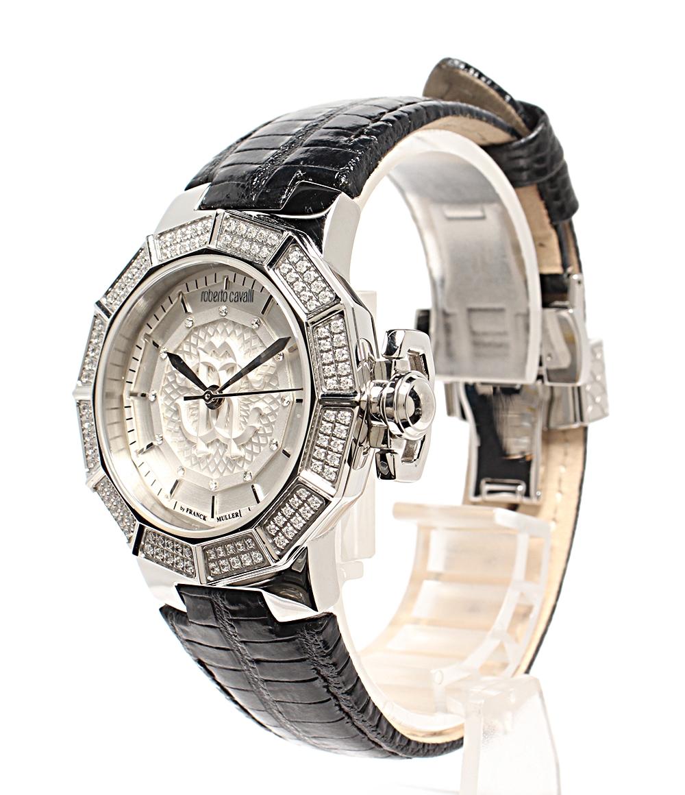 Roberto Cavalli FRANCK MULLER 腕時計 クオーツ シルバー 1L003  