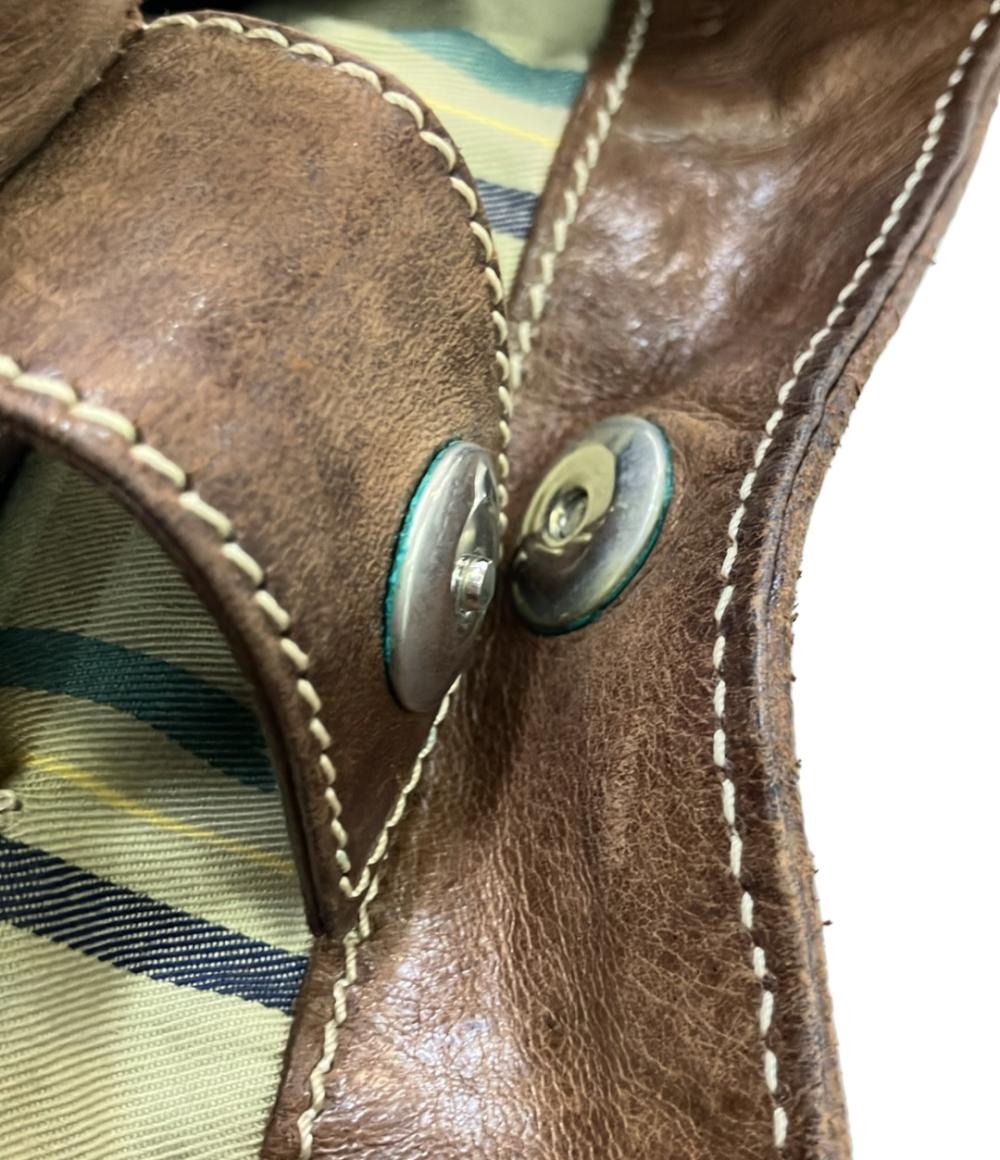 OLD ENGLAND ハンドバッグ レザー 編み込み加工 レディース オールドイングランド