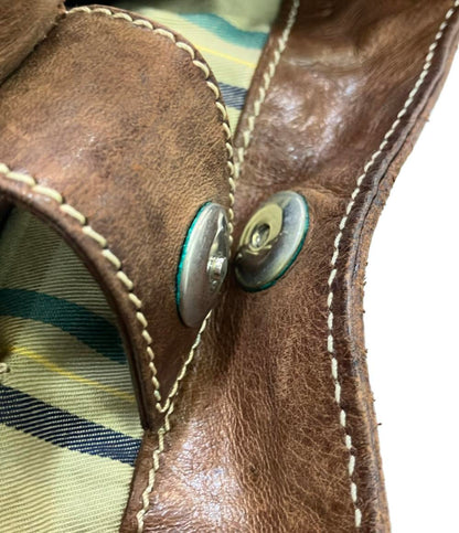 OLD ENGLAND ハンドバッグ レザー 編み込み加工 レディース オールドイングランド