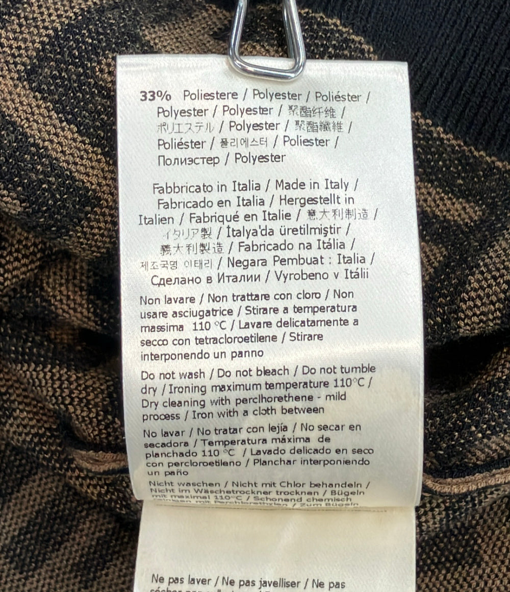 FENDI FFモチーフ 半袖 ニット FZY02-A5QG レディース SIZE 46 (L) フェンディ