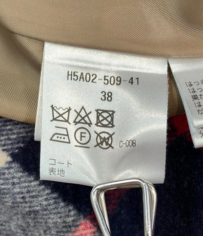 美品 MACKINTOSH PHILOSOPHY トレンチコート チェック H5A02-509-41 レディース SIZE 38 (M) マッキントッシュフィロソフィー