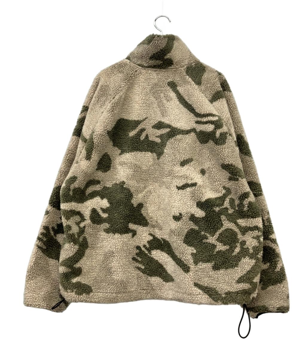 ESSENTIALS フリースジャケット カモフラ ボア メンズ SIZE L エッセンシャルズ