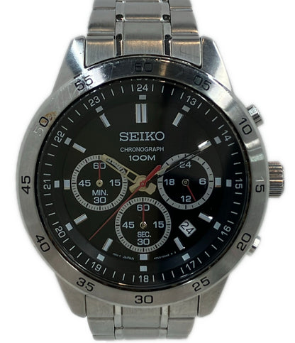 SEIKO 腕時計 クオーツ ブラック 4T53-00A0 メンズ セイコー