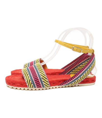 HERMES アンクルストラップサンダル サングルカヴァル エスパドリーユ 181092Z レディース SIZE 35 22.5(cm) エルメス