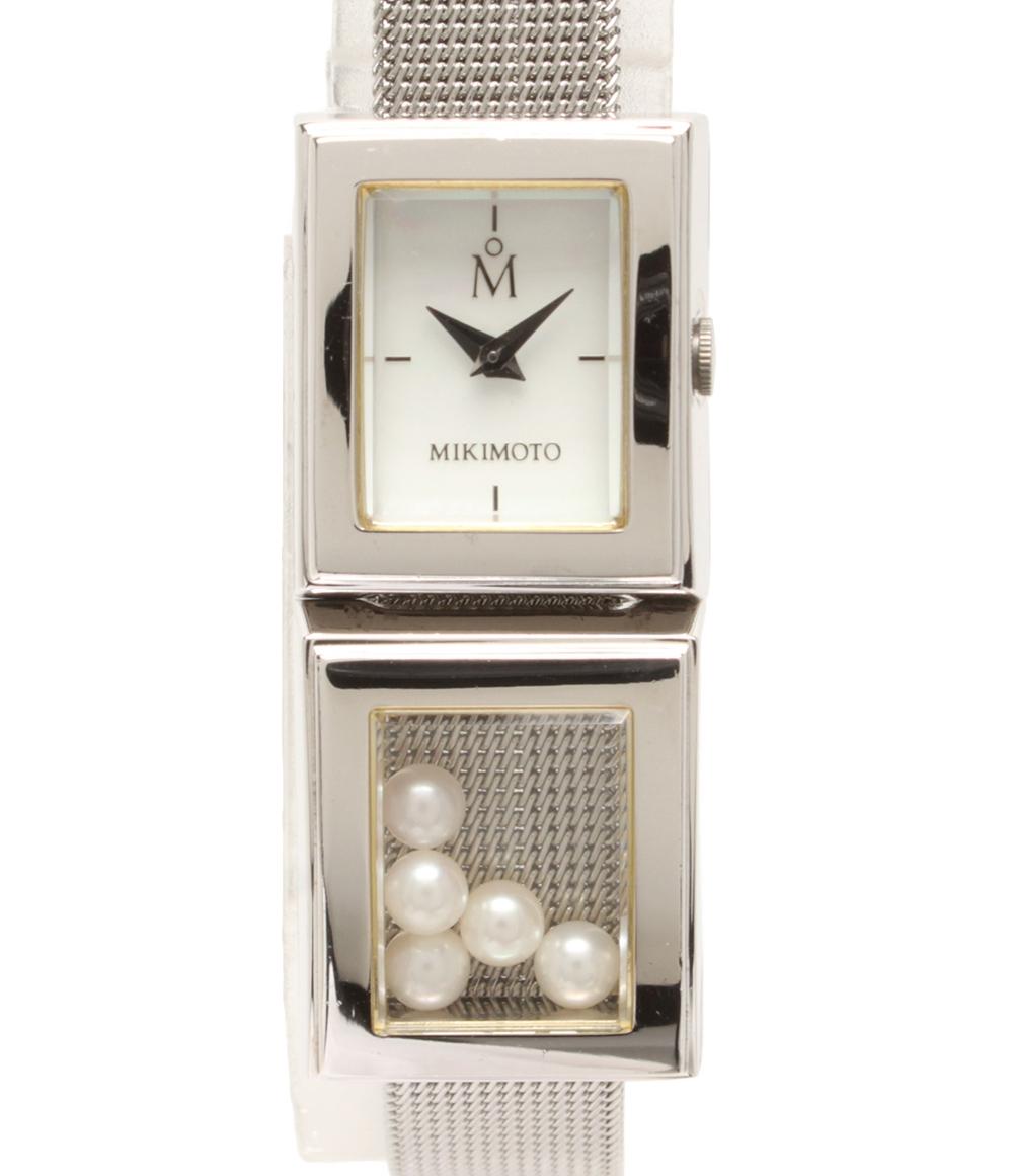 美品 MIKIMOTO 腕時計 クオーツ シェル レディース ミキモト – Rehello