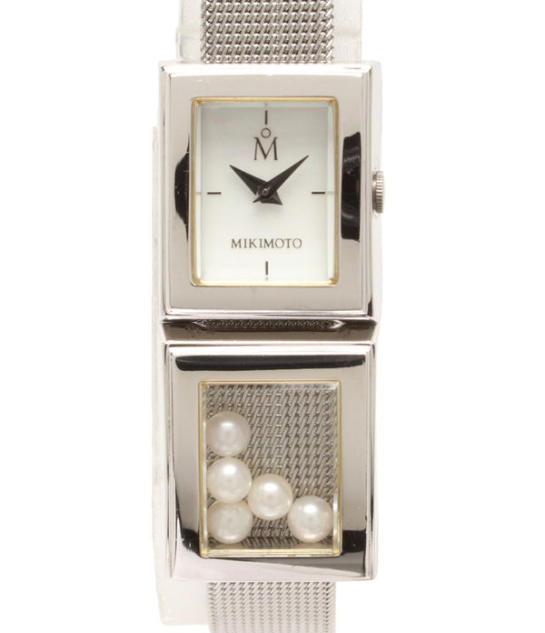 美品 MIKIMOTO 腕時計 クオーツ シェル レディース ミキモト – Rehello