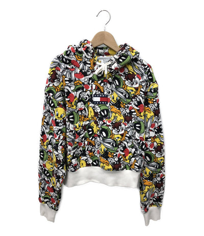 トミーヒルフィガー  プルオーバーパーカー ×LOONEY TUNES 裏起毛      レディース SIZE M (M) TOMMY HILFIGER