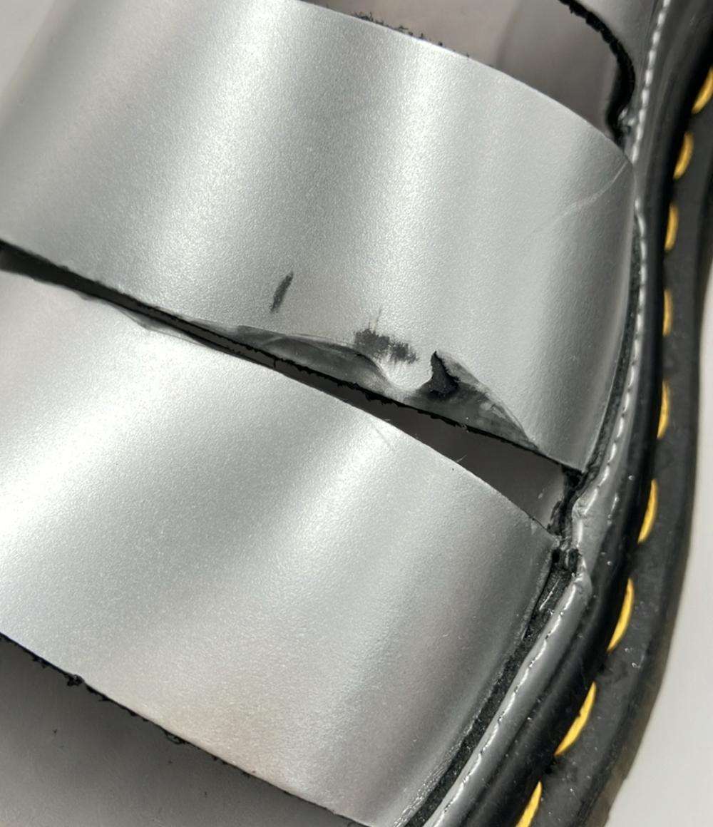 ドクターマーチン ストラップサンダル CLARISSA II SILVER METALLIC CALF SANDALS レディース SIZE UK 4 (M) Dr.Martens