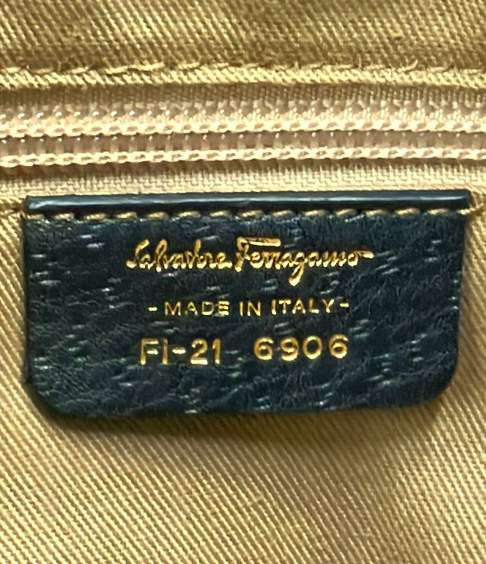 美品 Salvatore Ferragamo ショルダーバッグ 肩掛け 斜め掛け ガンチーニ FI-21 6906 レディース サルヴァトーレフェラガモ