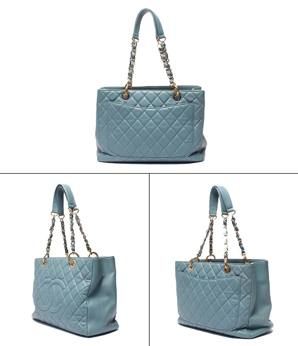 シャネル GST チェーン トートバッグ キャビアスキン ゴールド金具 肩掛け レディース CHANEL