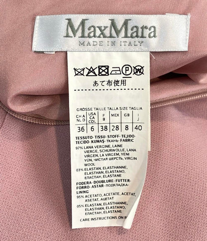 MAX MARA 長袖 ワンピース 122605836-40-01 レディース SIZE 40 (S) マックスマーラ